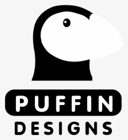 Puffin Designs Logo Black And White - Illustration, HD Png Download, Transparent PNG