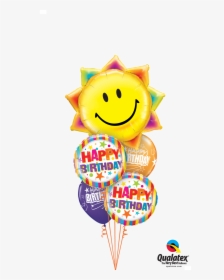 Happy Birthday Balloons - Happy Birthday Smiley Balloons, HD Png Download, Transparent PNG
