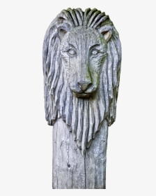 Sculpture Holzfigur Lion Free Photo - Statue, HD Png Download, Transparent PNG