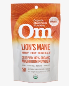 Organic Mushroom Nutrition Lion 039 S Mane 3 57 Oz - Turkey Tail Mushroom Powder, HD Png Download, Transparent PNG
