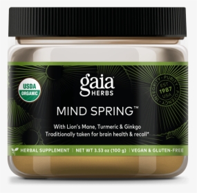 Gaia Herbs Mind Spring, HD Png Download, Transparent PNG