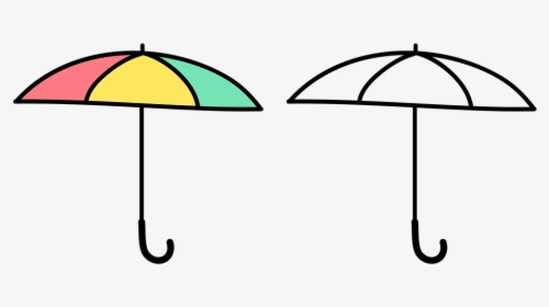 Umbrella, Doodle, Cartoon, Sketch, Rain, Drawing - Sketsa Payung, HD Png Download, Transparent PNG
