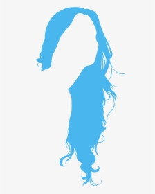 Blue Hair Silhouette, HD Png Download, Transparent PNG