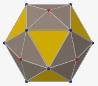 Polyhedron Chamfered 6 Dual From Yellow - Triangle, HD Png Download, Transparent PNG
