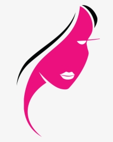 Cosmetologist Hair Clip Art - Pink Hair Silhouette, HD Png Download, Transparent PNG