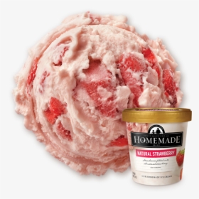 Strawberry Ice Cream Png, Transparent Png, Transparent PNG