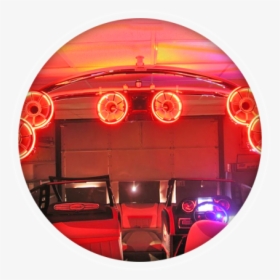 Red Lights Installed On Vehicle - Circle, HD Png Download, Transparent PNG