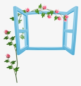 Frame Flower Simple Png Clipart , Png Download - Flores Decorativo Marco Png, Transparent Png, Transparent PNG