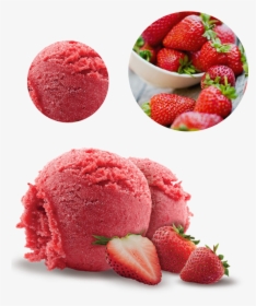 Strawberry Ice Cream Png, Transparent Png, Transparent PNG