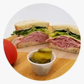 Ham & Swiss Sandwich - Fast Food, HD Png Download, Transparent PNG