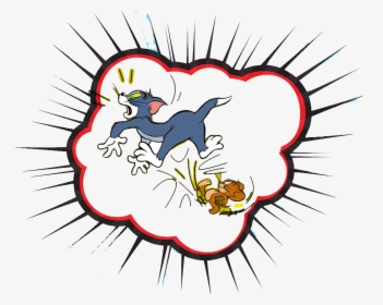 Pop Clipart Balloon Pop - Tom And Jerry Pop Art, HD Png Download, Transparent PNG