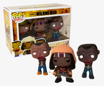 Michonne And Her Pets - Funko Pop Walking Dead Michonne, HD Png Download, Transparent PNG