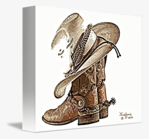 Spurs Drawing Painting Transparent Png Clipart Free - Cowboy Boot, Png Download, Transparent PNG
