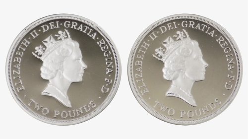 Pre-owned 1989 Uk Bill Of Rights £2 Silver Proof Piedfort - Rare 2 Pound Coins, HD Png Download, Transparent PNG