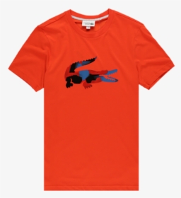 Lacoste Textured Logo T-shirt - Active Shirt, HD Png Download, Transparent PNG
