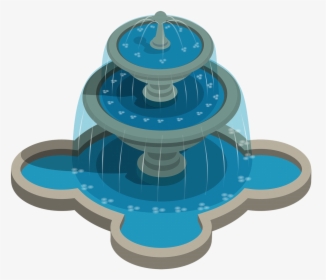 3 Stage Fountain - Clipart Water Fountain Png, Transparent Png, Transparent PNG