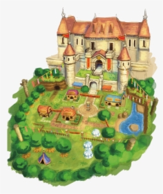 Tfh Hytopia Castle And Town Artwork - Zelda Hytopia, HD Png Download, Transparent PNG