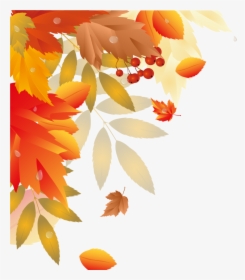 Decorative Clipart Fall Leaves - Fall Leaves Corner Clip Art, HD Png Download, Transparent PNG