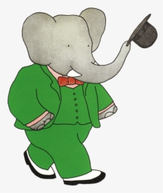 Babar The Elephant Taking Off Hat - Babar The Elephant, HD Png Download, Transparent PNG