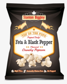 Stanton Biggley Feta & Black Pepper Flavoured Crunchy - Cheese And Chive Popcorn, HD Png Download, Transparent PNG