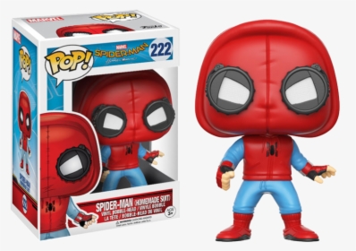 Spider Man Far From Home Funko Pop Spider Man Upgraded - Spider Man Homemade Suit Funko Pop, HD Png Download, Transparent PNG