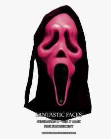Fluorescent Pink Fantastic Faces Ghostface Mask - Ghostface Green Mask, HD Png Download, Transparent PNG