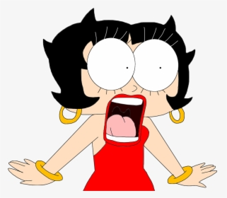 Scream 2 Png - Face Betty Boop Cartoon Drawing, Transparent Png, Transparent PNG