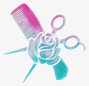 Puesto 2 - Scissors And Comb Purple, HD Png Download, Transparent PNG