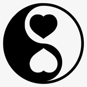 Yin Yang - Yin Yang Heart Emoji, HD Png Download, Transparent PNG