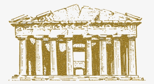 Pantheon, Greek, Beige - Parthenon Curved, HD Png Download, Transparent PNG
