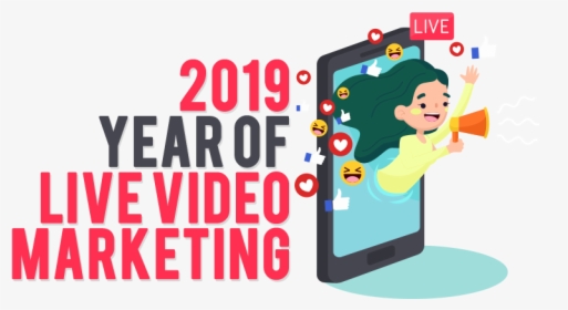 2019 Year Of Live Video Marketing - Cartoon, HD Png Download, Transparent PNG
