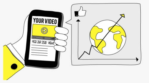 Social Video Marketing - Illustration, HD Png Download, Transparent PNG