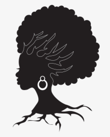 Profile Silhouette Drawing African American, HD Png Download, Transparent PNG
