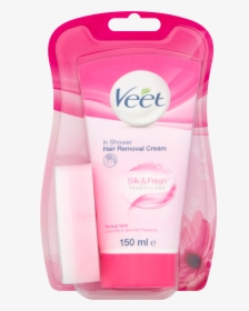 Transparent Body Hair Png - Veet In Shower Hair Removal Cream, Png Download, Transparent PNG