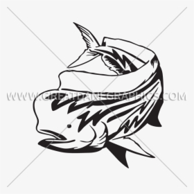 Mahi Mahi Drawing At Getdrawings , Png Download - Svg File Of A Mahi Mahi Tribal Fish, Transparent Png, Transparent PNG