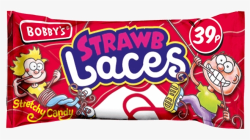 Strawb Laces - Bobbys Sweets, HD Png Download, Transparent PNG