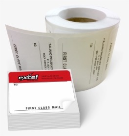 Picture Of Mailing Labels On A Roll - Label, HD Png Download, Transparent PNG