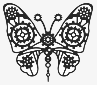 Easy Steampunk Butterfly Drawing, HD Png Download, Transparent PNG