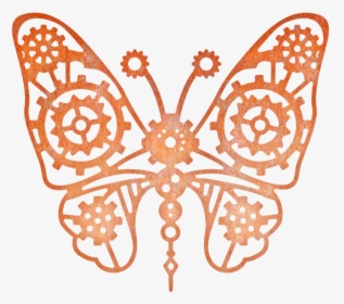 Cheery Lynn Dies - Steampunk Simple Butterflies Art, HD Png Download, Transparent PNG