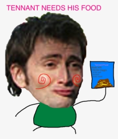 Tennant Needs His Food Tennant Food Made With Fresh - David Tennant Funny Face, HD Png Download, Transparent PNG