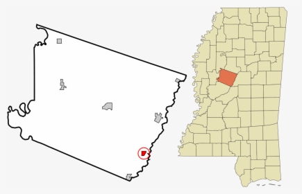 Holmes County Mississippi Incorporated And Unincorporated - Lexington Ms On A Map, HD Png Download, Transparent PNG