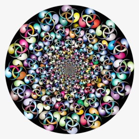 Triangle Triskell Vortex Prismatic With Background - Circle, HD Png Download, Transparent PNG