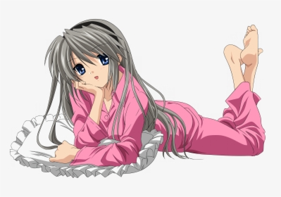 Transparent Anime Tear Png - Anime Girl In Pajamas, Png Download, Transparent PNG