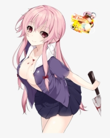 Anime Mirai Nikki Yuno, HD Png Download, Transparent PNG