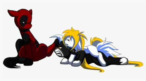 Artist Thamutt Flank Crying Deadpool Is - Crying Pony Oc, HD Png Download, Transparent PNG