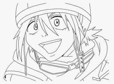 Anime Coloring Page - Cool Anime Coloring Transparent, HD Png Download, Transparent PNG
