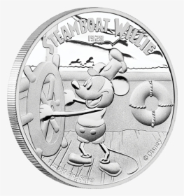 2014 1 Oz Silver Coin - Steam Boat Willy Coin, HD Png Download, Transparent PNG