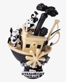 Beast Kingdom Toys Steamboat Willie Diorama Toyslife - Steamboat Willie Popcorn Bucket, HD Png Download, Transparent PNG