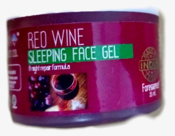 Nature's Co Red Wine Sleeping Face Gel, HD Png Download, Transparent PNG