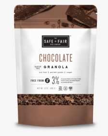 Chocolate Granola - 12oz - Pouch - Safe And Fair Birthday Cake Granola, HD Png Download, Transparent PNG